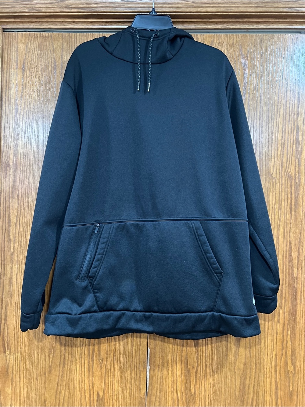 Men's Black Hooded Pullover Sweatshirt - Classic Everyday Layer